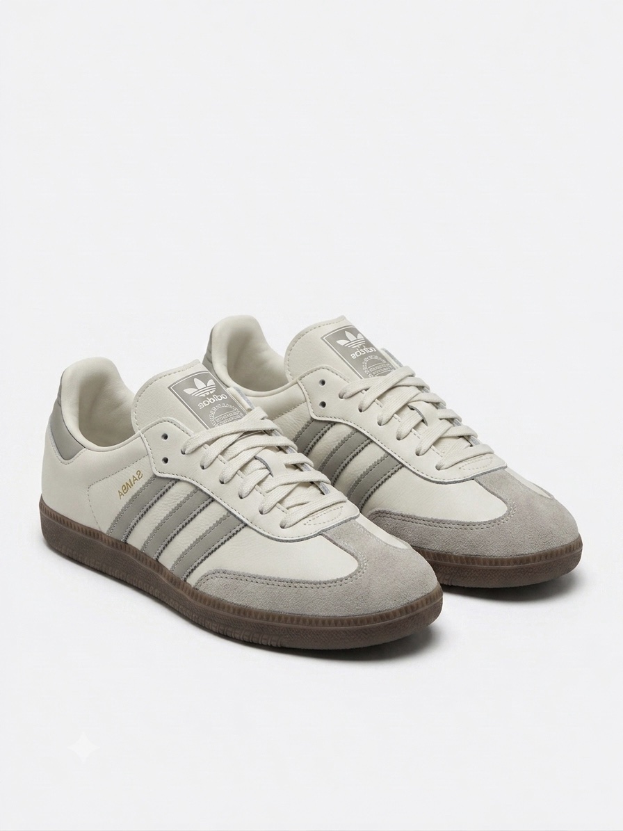 Samba OG White Grey Stripes