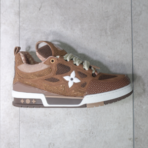 Lv Skate Trainers Luxury Brown