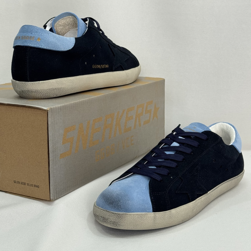 Golden Goose Super Star Navy Blue - Image 2