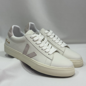 Veja Campo Leather White Grey
