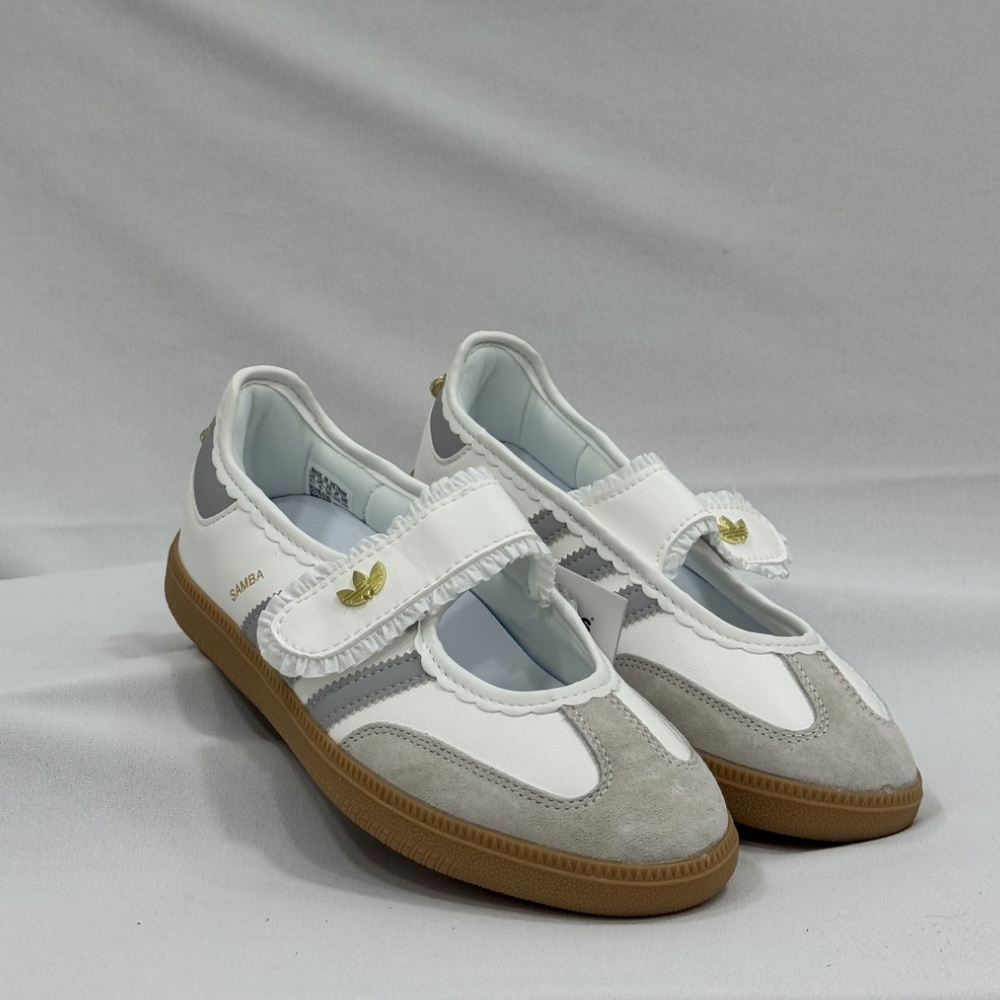 Samba jane Ruffle White Grey