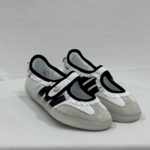 Samba jane Ruffle White Black