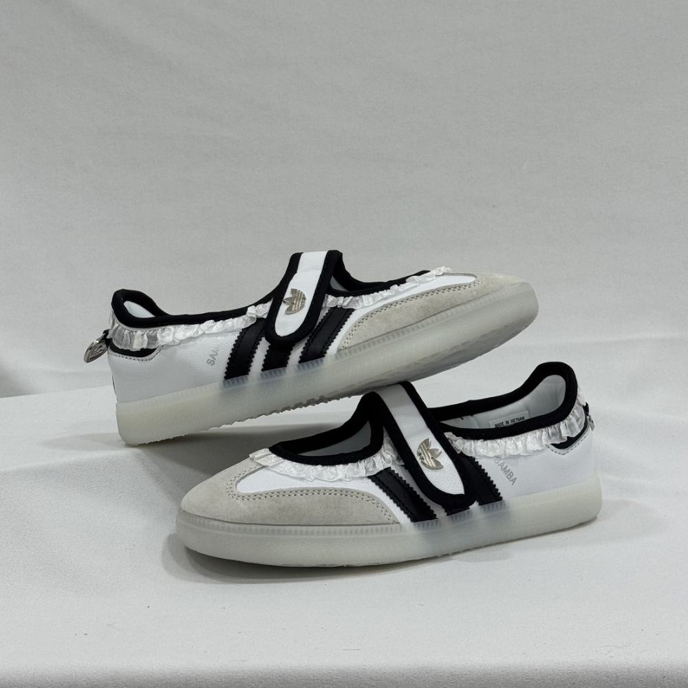 Samba jane Ruffle White Black - Image 2